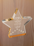 Star Performer Acrylic - Community Service Award