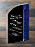 Velvet Wave Acrylic - Community Service Award