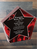 Velvet Star Acrylic - Community Service Award