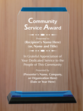 Clipped Corner Acrylic - Community Service Award