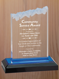 Frosted Top Acrylic - Community Service Award