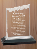 Frosted Top Acrylic - Community Service Award