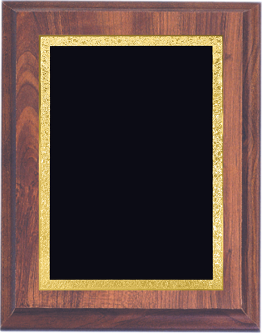 Cherry Woodgrain Plaque with Decorative Plate - Board Member Service Award