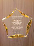 Luminary Star Acrylic - Design Your Own Award