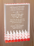 Mirage Acrylic - Design Your Own Award