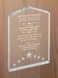 Star Point Acrylic - Design Your Own Award