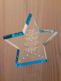 Star Performer Acrylic - Design Your Own Award