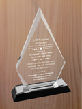 Arrow Point Acrylic - Design Your Own Award