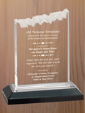 Frosted Top Acrylic - Design Your Own Award