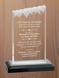 Frosted Top Acrylic - Design Your Own Award