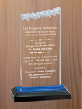 Frosted Top Acrylic - Design Your Own Award