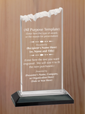 Frosted Top Acrylic - Design Your Own Award