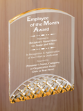 Horizon Acrylic - Employee of the Month Award