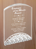 Horizon Acrylic - Employee of the Month Award