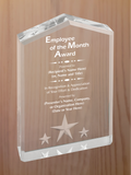 Star Point Acrylic - Employee of the Month Award