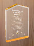 Star Point Acrylic - Employee of the Month Award