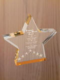 Star Performer Acrylic - Employee of the Month Award