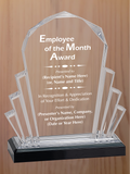 Faceted Fan Acrylic - Employee of the Month Award