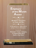 Clipped Corner Acrylic - Employee of the Month Award