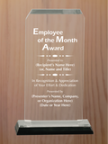 Clipped Corner Acrylic - Employee of the Month Award
