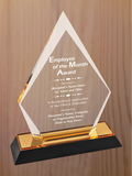 Arrow Point Acrylic - Employee of the Month Award