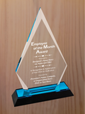 Arrow Point Acrylic - Employee of the Month Award