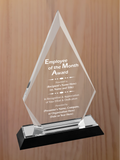 Arrow Point Acrylic - Employee of the Month Award