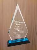 Arrow Point Acrylic - Employee of the Month Award