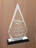 Arrow Point Acrylic - Employee of the Month Award