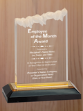 Frosted Top Acrylic - Employee of the Month Award