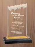 Frosted Top Acrylic - Employee of the Month Award