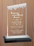 Frosted Top Acrylic - Employee of the Month Award
