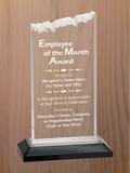 Frosted Top Acrylic - Employee of the Month Award