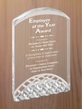 Horizon Acrylic - Employee of the Year Award