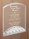 Horizon Acrylic - Employee of the Year Award
