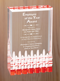 Mirage Acrylic - Employee of the Year Award