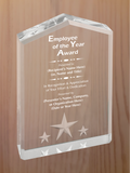 Star Point Acrylic - Employee of the Year Award