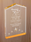 Star Point Acrylic - Employee of the Year Award