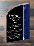Velvet Wave Acrylic - Employee of the Year Award
