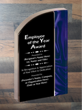 Velvet Wave Acrylic - Employee of the Year Award