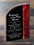 Velvet Wave Acrylic - Employee of the Year Award
