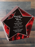 Velvet Star Acrylic - Employee of the Year Award