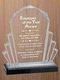Faceted Fan Acrylic - Employee of the Year Award