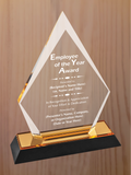 Arrow Point Acrylic - Employee of the Year Award