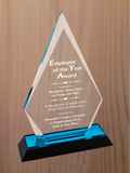 Arrow Point Acrylic - Employee of the Year Award