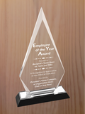 Arrow Point Acrylic - Employee of the Year Award