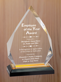 Diamond Acrylic - Employee of the Year Award