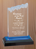 Frosted Top Acrylic - Employee of the Year Award