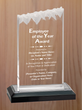 Frosted Top Acrylic - Employee of the Year Award