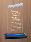 Frosted Top Acrylic - Employee of the Year Award